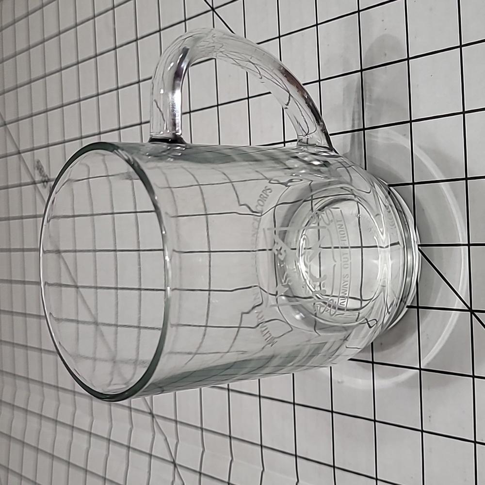 Military intelligence corps with logo glass mug